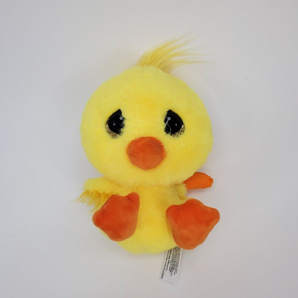 Precious Moments Cutie Pet-tudies Yellow Chick Plush Glitter Eyes Bird 8 inch